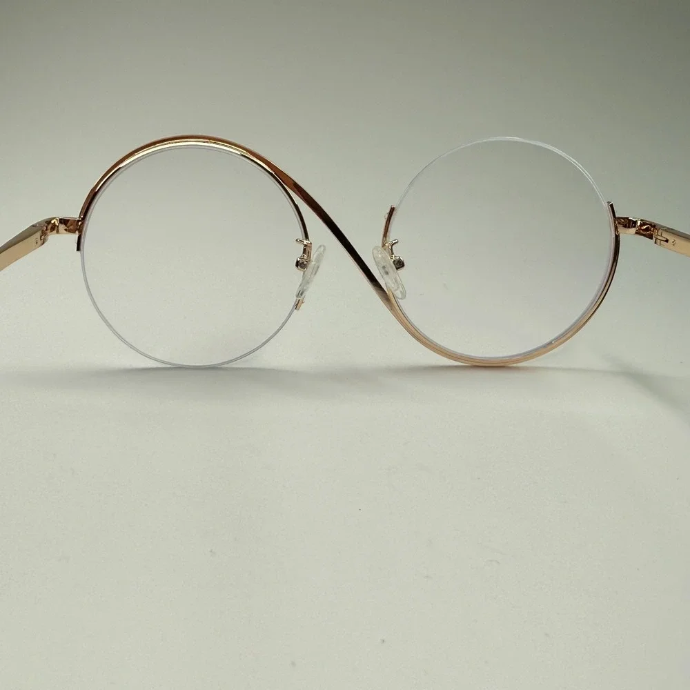 LensMart 95929 C1 Eyeglasses Frame Only‎ 52-20-143 Round White Womens
